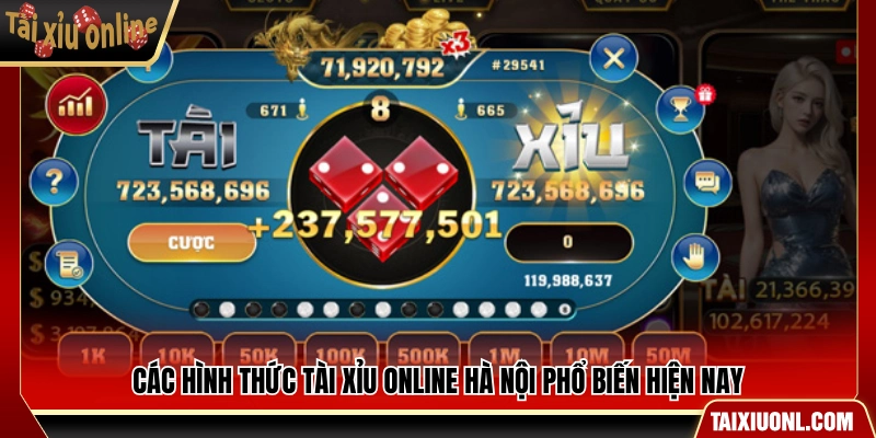 Những hình thức tài xỉu online hà nội thịnh hành