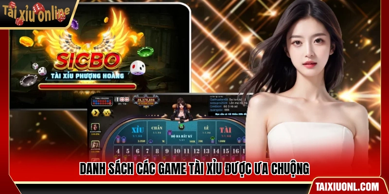 Các dòng game tài xỉu Rikvip phổ biến hiện nay
