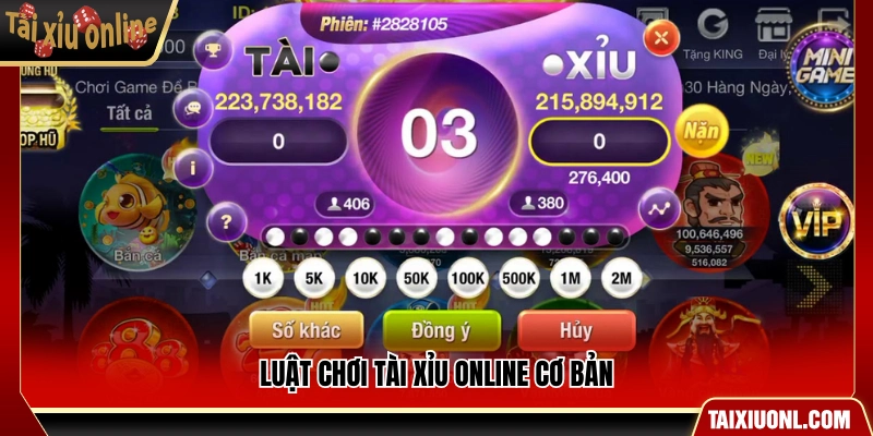 Quy tắc chơi tài xỉu online chi tiết